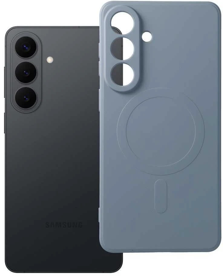 Oem „Dėklas, skirtas Samsung S26 PLUS, Silicone Mag Cover, suderinamas su MagSafe (apsauga kamerai), šviesiai mėlynas“
