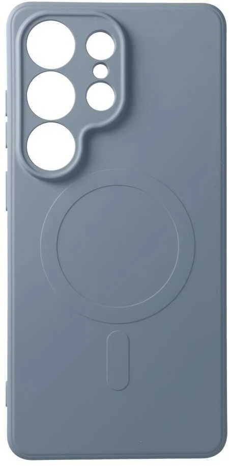 Oem Dėklas, skirtas Samsung S26 ULTRA, silikoninis, Mag Cover, suderinamas su MagSafe (su fotoaparato apsauga), šviesiai mėlynas