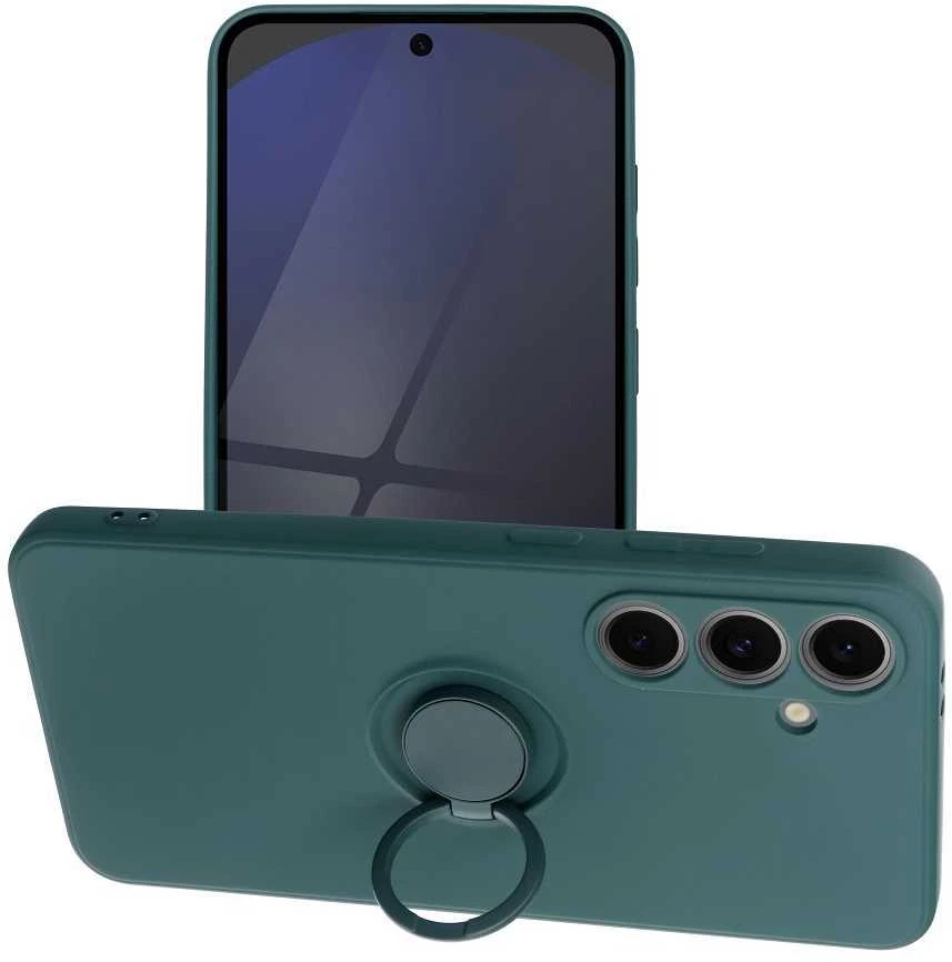 Oem SILICONE RING dėklas skirtas Samsung Galaxy S24 FE žalios spalvos