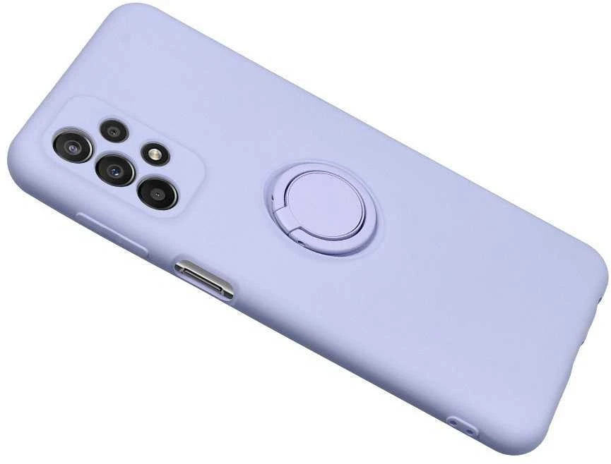 Oem SILICONE RING dėklas skirtas Samsung Galaxy A56 5G violetinės spalvos