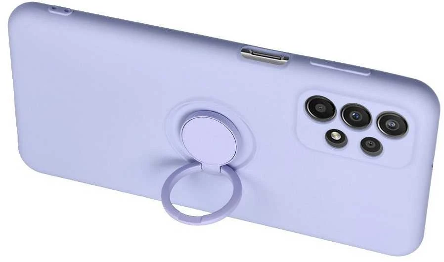 Oem SILICONE RING dėklas skirtas Samsung Galaxy S25 Ultra violetinės spalvos