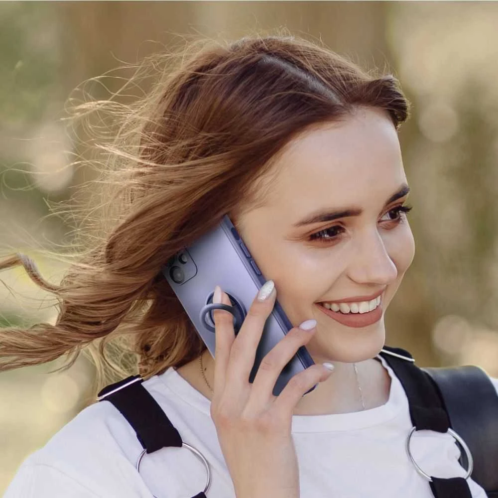 Oem Dėklas na Xiaomi Redmi Note 15 PRO PLUS 5G Silicone Ring violetinė