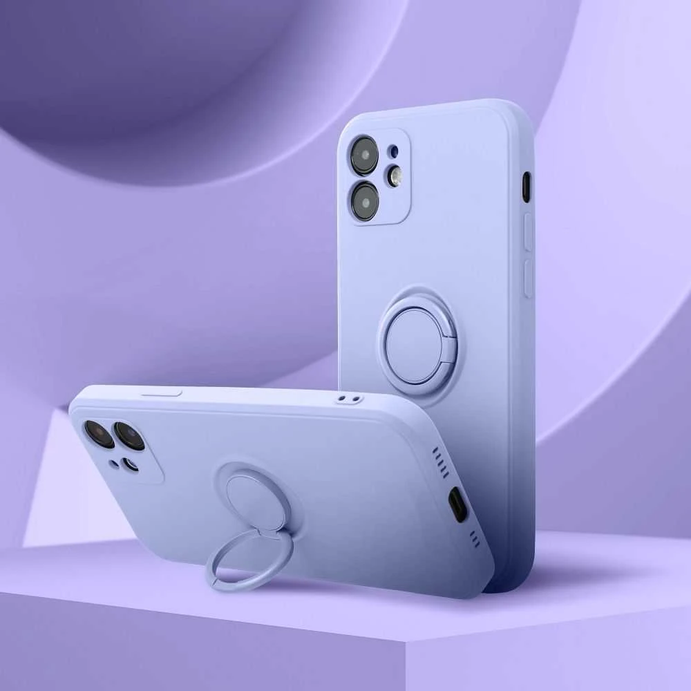 Oem Dėklas na Xiaomi Redmi Note 15 PRO PLUS 5G Silicone Ring violetinė