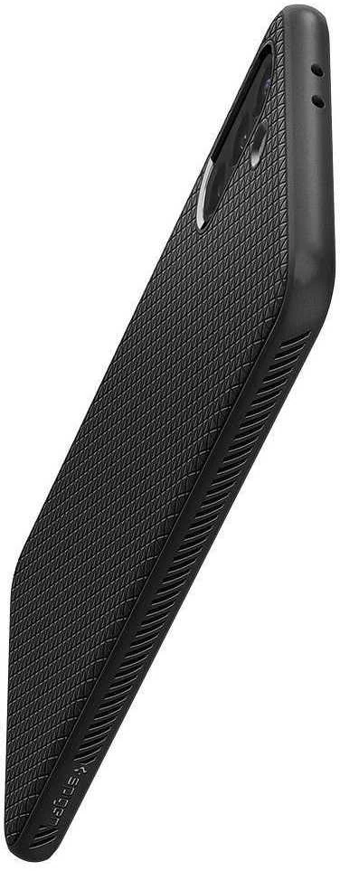 Dėklas SPIGEN LIQUID AIR GALAXY S21 MATTE Juodas