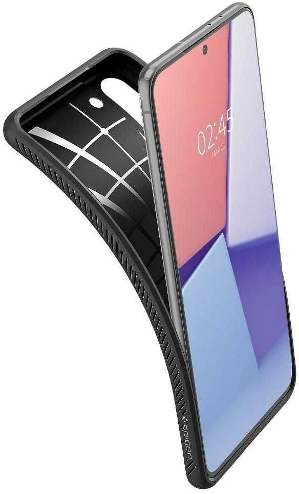 Dėklas SPIGEN LIQUID AIR GALAXY S21 MATTE Juodas