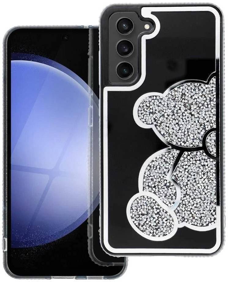 Oem TEDDY BEAR Dėklas skirtas Samsung Galaxy A16 5G sidabro spalvos