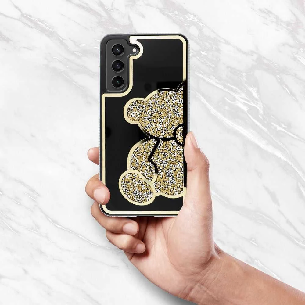 Oem Dėklas na Samsung A17 / A18 Teddy Bear auksinė