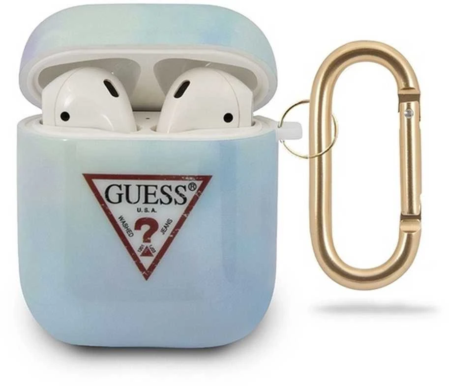Guess GUACA2TPUMCGC02 AirPods dėklas mėlynos spalvos Tie & Dye Collection