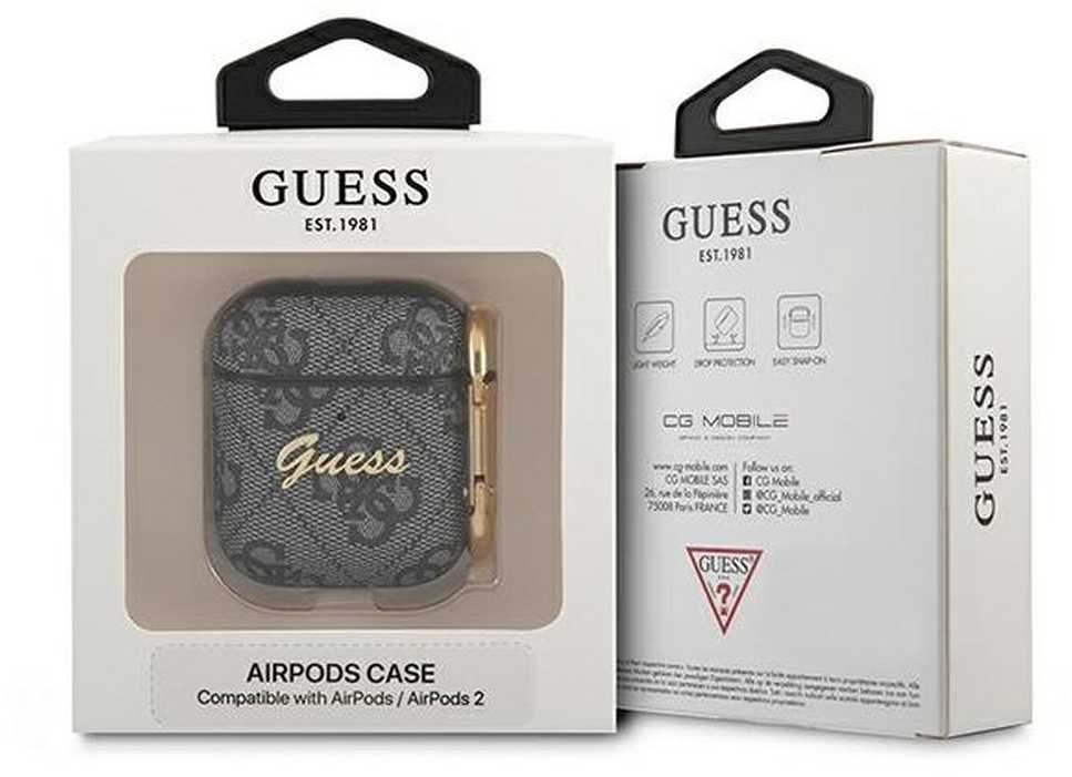Dėklas Guess GUA24GSMK AirPods dėklas, pilkas