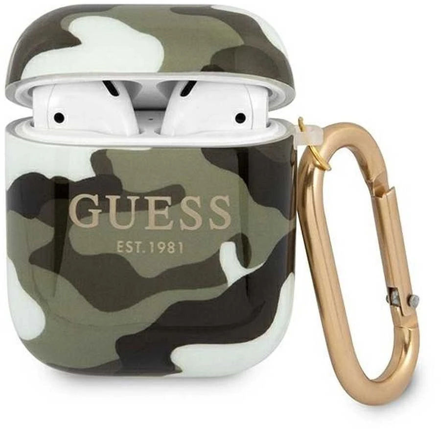 Guess GUA2UCAMA AirPods dėklas khaki Camo Collection
