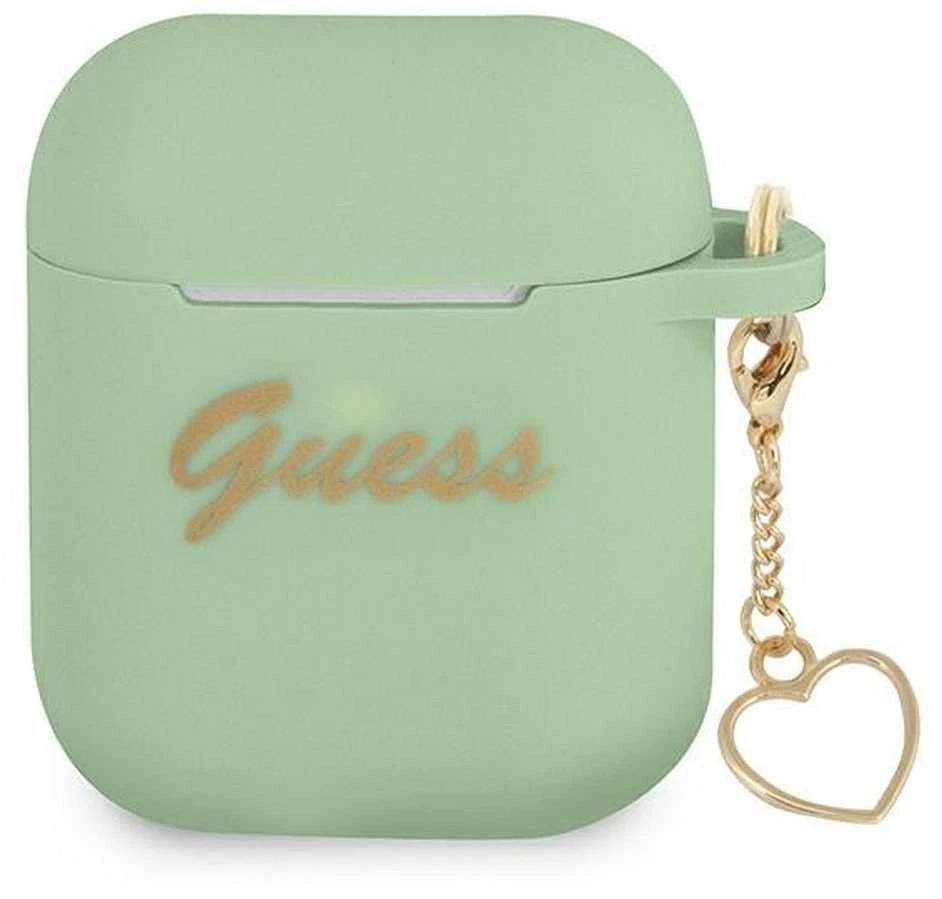 Dėklas Guess GUA2LSCHSN AirPods Žalias
