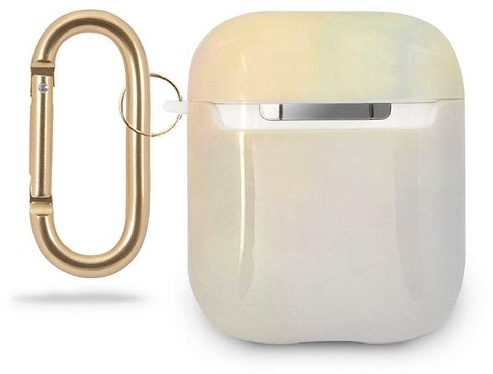 Dėklas Guess GUACA2TPUMCGG01 AirPods 1/2 cover rožinė/pink Tie & Dye Collection