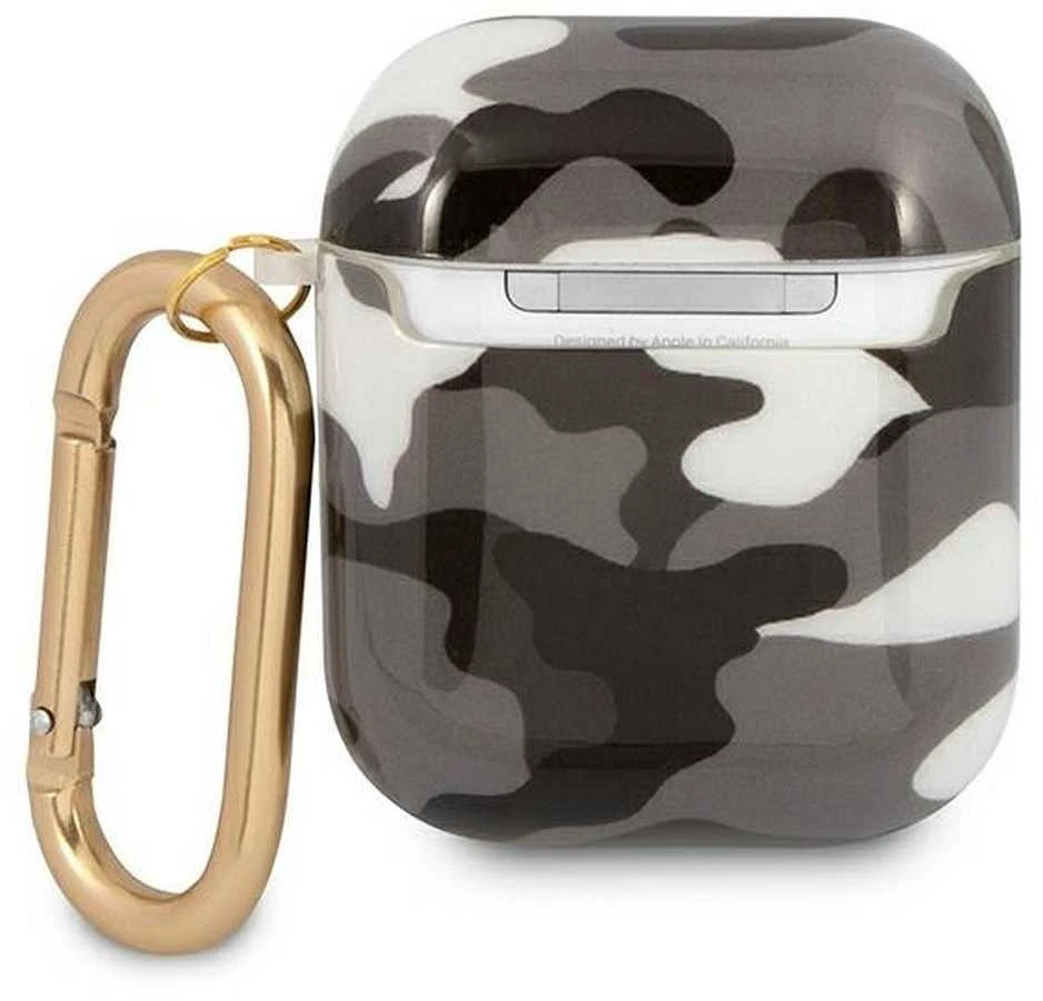 Apple AirPods Guess Camo Collection (GUA2UCAMG) ausinių dėklas juodos spalvos