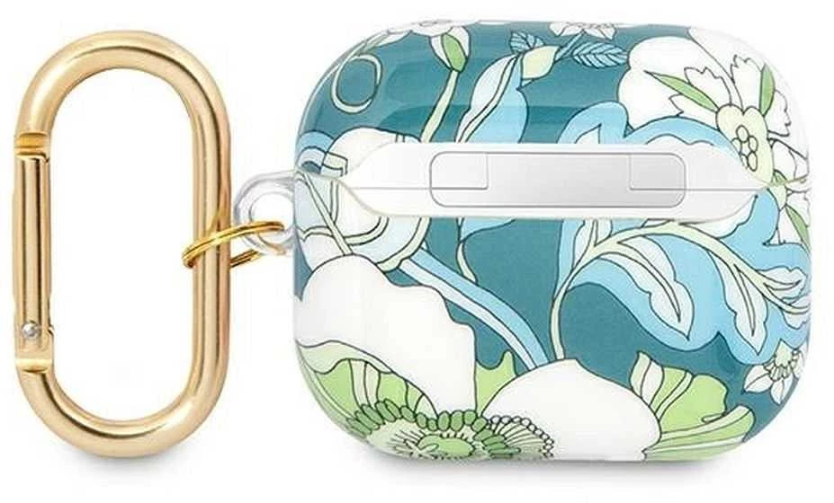 Guess GUA3HHFLN AirPods 3 dėklas žalios spalvos Flower Strap Collection