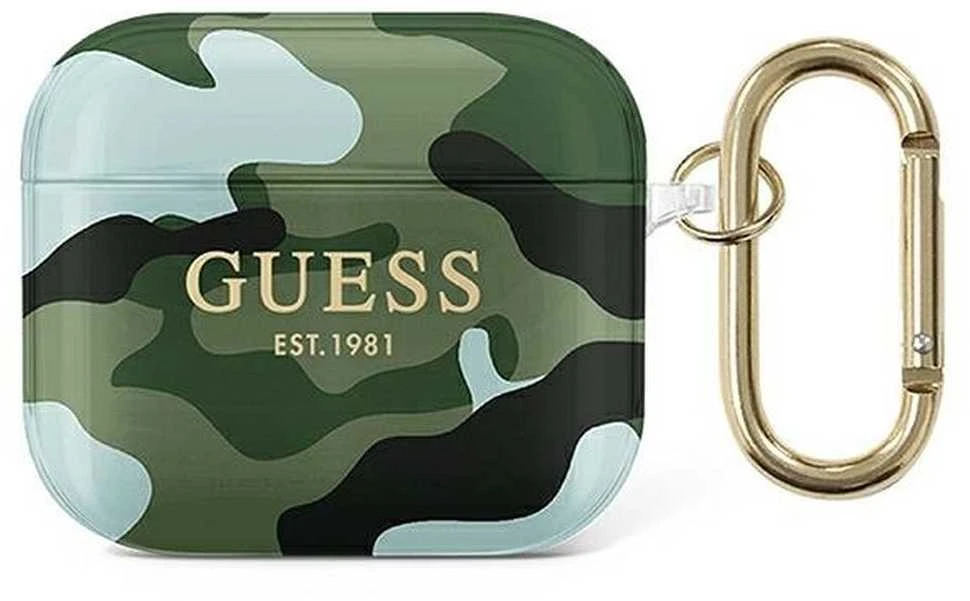 Guess GUA3UCAMA AirPods 3 dėklas khaki Camo Collection