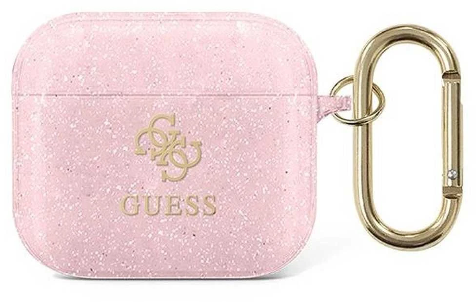 Guess GUA3UCG4GP AirPods 3 dėklas rožinės spalvos Glitter Collection