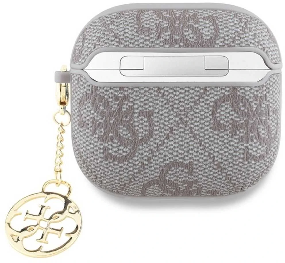 Guess GUA4G4GSMP AirPods 4 dėklas rožinės spalvos 4G Charm Collection