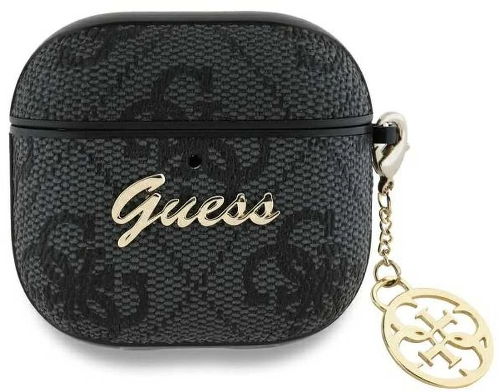 Guess 4G Charm Collection - dėklas skirtas AirPods 4 (Juodas)
