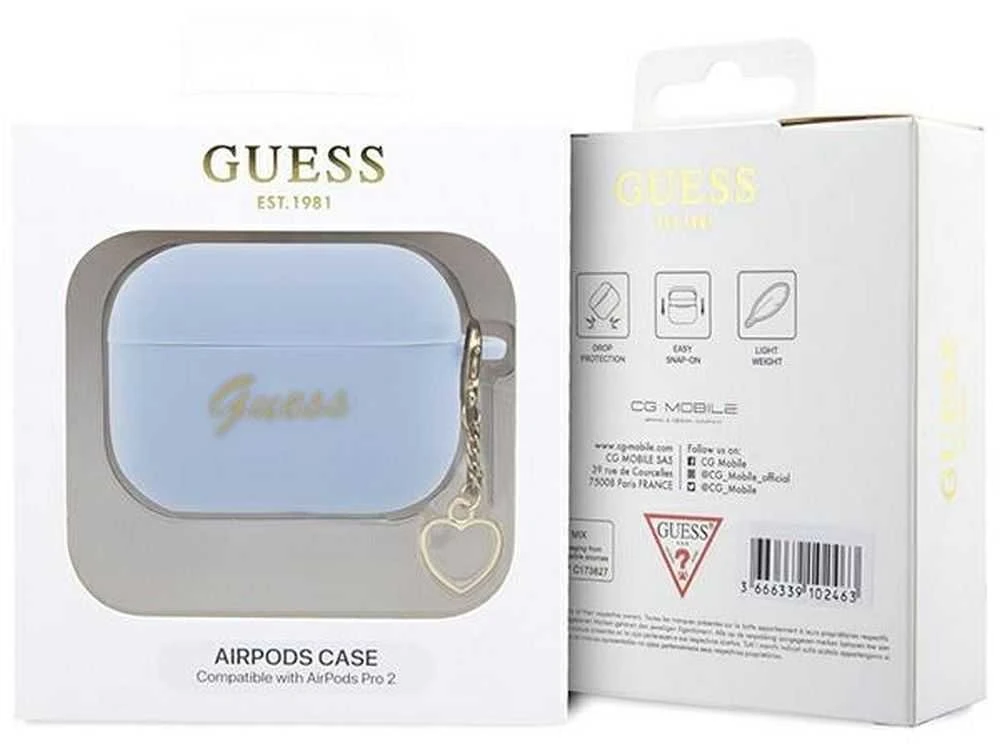 Guess AirPods Pro 2 dėklas su širdele