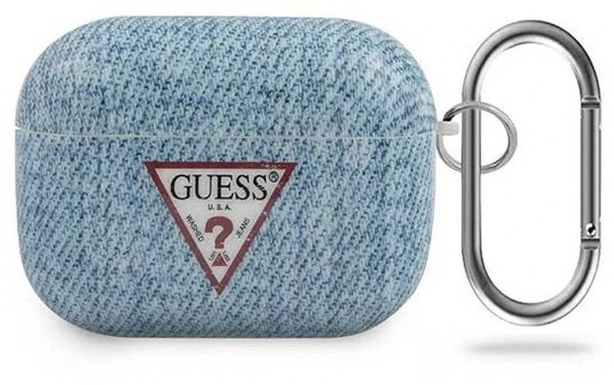 Guess GUACAPTPUJULDB AirPods Pro dėklas dark mėlynos spalvos Jeans Collection