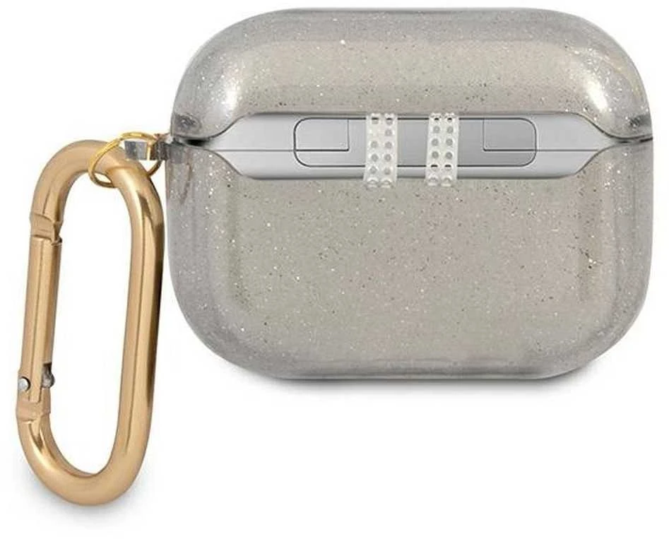 Dėklas GUESS GUAPUCG4GK AIRPODS PRO COVER JUODA/Juodas GLITTER COLLECTION