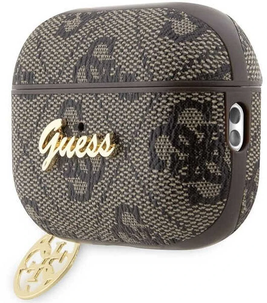 Dėklas Guess GUAP2G4GSMW AirPods Pro 2 dangtelis rudas/rudas 4G žavesio kolekcija