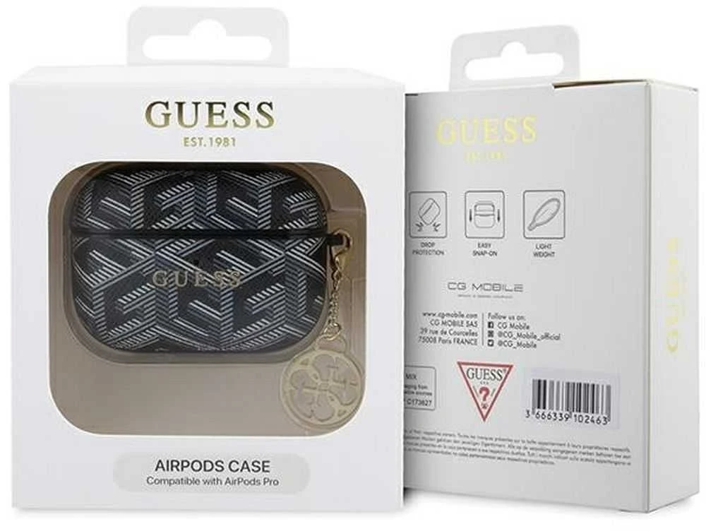 Guess GUAPPGCE4CK AirPods Pro dėklas juodos spalvos GCube Charm
