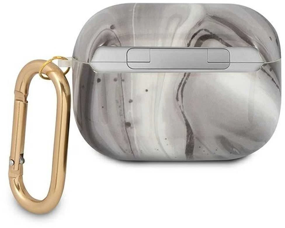 Dėklas GUESS GUAPUNMK AIRPODS PRO COVER Juodas MARBLE COLLECTION