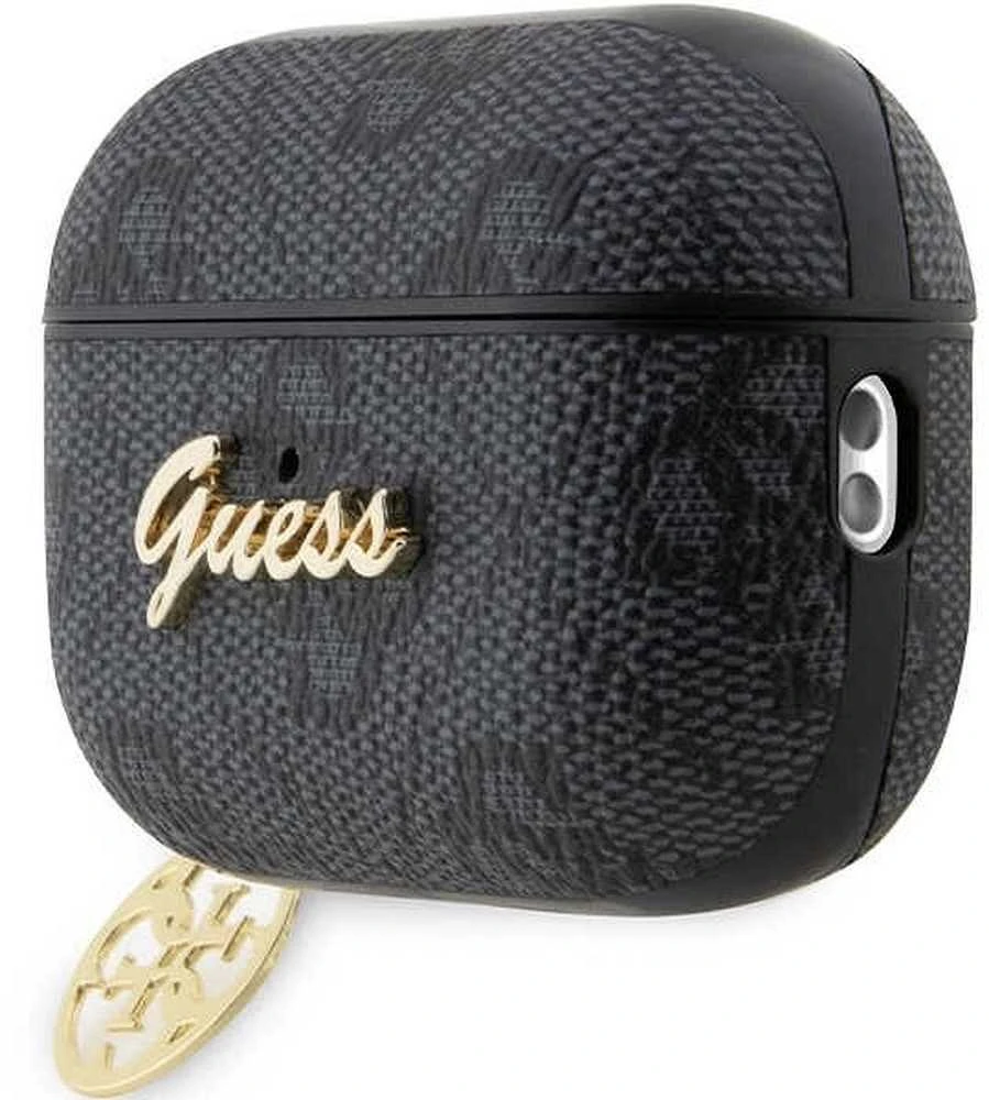 Guess GUAP2G4GSMK AirPods Pro 2 (2022/2023) dėklas juodos spalvos 4G Charm Collection