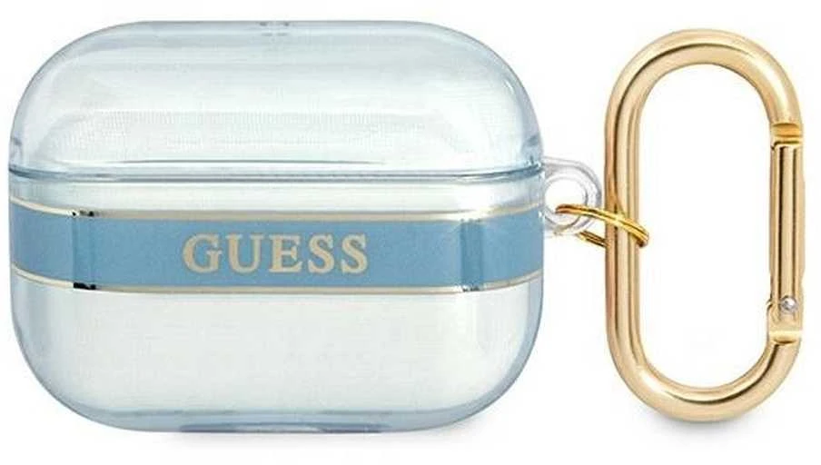 Guess GUAPHHTSB AirPods Pro dėklas mėlynos spalvos Strap Collection
