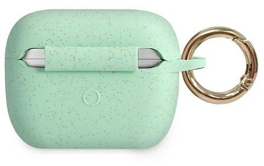 Guess GUACAPSILGLGN AirPods Pro dėklas žalios spalvos Silicone Glitter