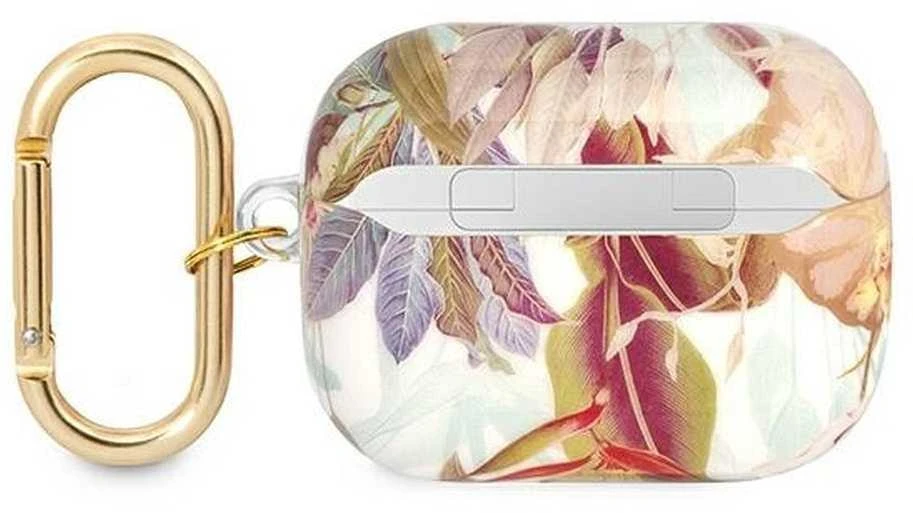 Guess GUAP2LSCHSU AirPods Pro 2 (2022/2023) dėklas violetinės spalvos silikoninis Charm Heart Collection