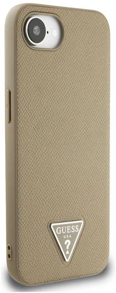„Guess 4G Circle Classic Logo MagSafe“ dėklas, skirtas iPhone 16e - ruda