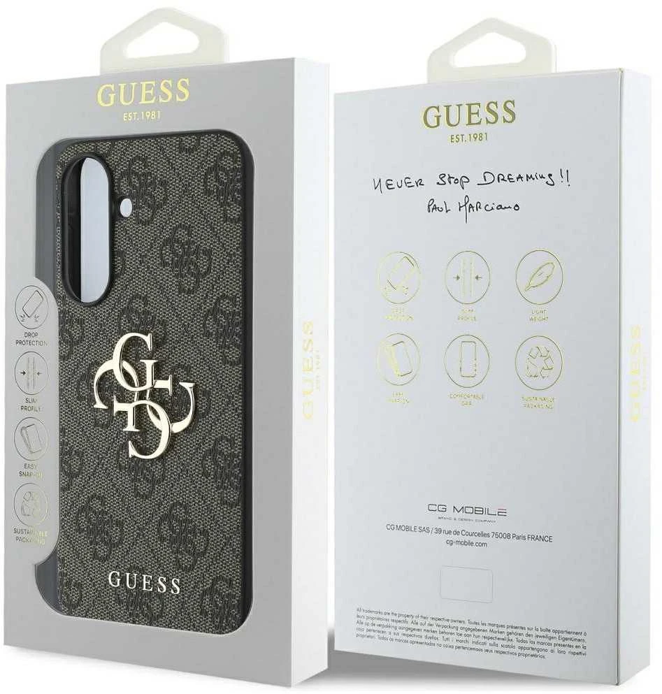 Guess Big 4G Logo Classic Logo Samsung Galaxy A56 – dėklas telefonui rudos spalvos