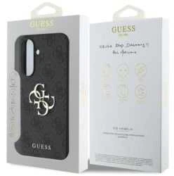 GUESS dėklas skirtas Samsung Galaxy A56 GUHCSA564GMGGR (4G PU Big Logo) juodos spalvos