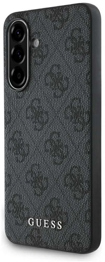 Guess 4G dėklas skirtas Samsung Galaxy A56 pilkos spalvos