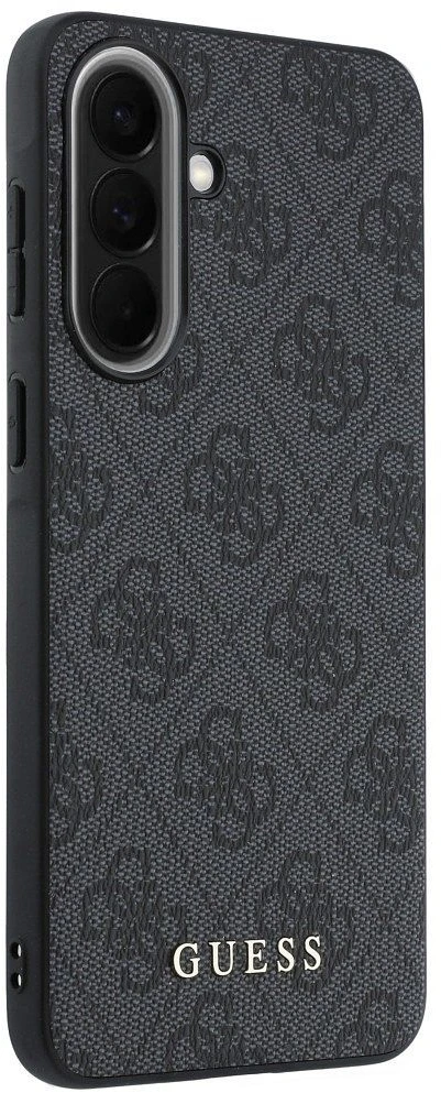 Guess 4G Charm dėklas skirtas Samsung Galaxy A37 juodos spalvos
