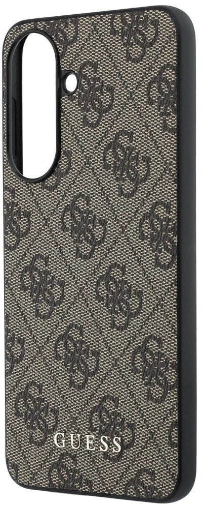 Guess 4G Charm dėklas skirtas Samsung Galaxy A37 rudos spalvos
