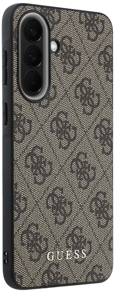 Guess 4G Charm dėklas skirtas Samsung Galaxy A37 rudos spalvos