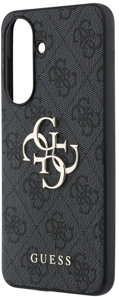 Guess PU 4G Metal Logo dėklas skirtas Samsung Galaxy A57 pilkos spalvos