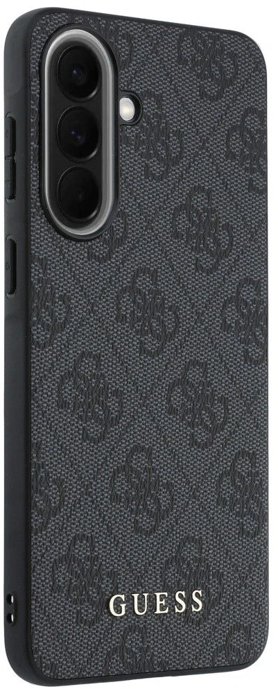 Guess PU 4G Metal Classic Logo dėklas skirtas Samsung Galaxy A57 pilkos spalvos