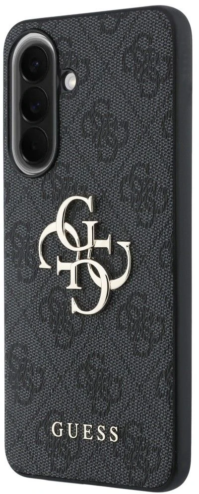 Guess PU 4G Metal Logo dėklas skirtas Samsung Galaxy A57 pilkos spalvos
