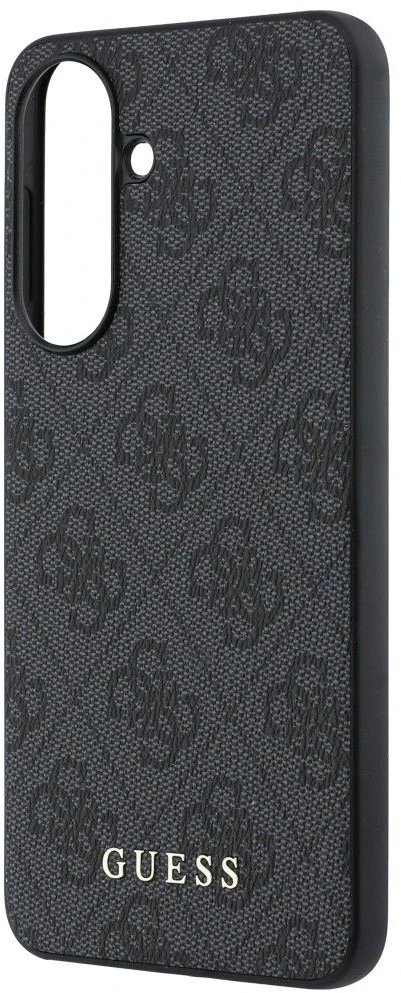 Guess PU 4G Metal Classic Logo dėklas skirtas Samsung Galaxy A57 pilkos spalvos