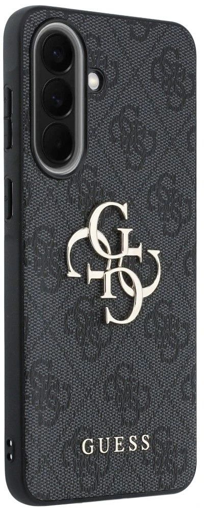 Guess PU 4G Metal Logo dėklas skirtas Samsung Galaxy A57 pilkos spalvos