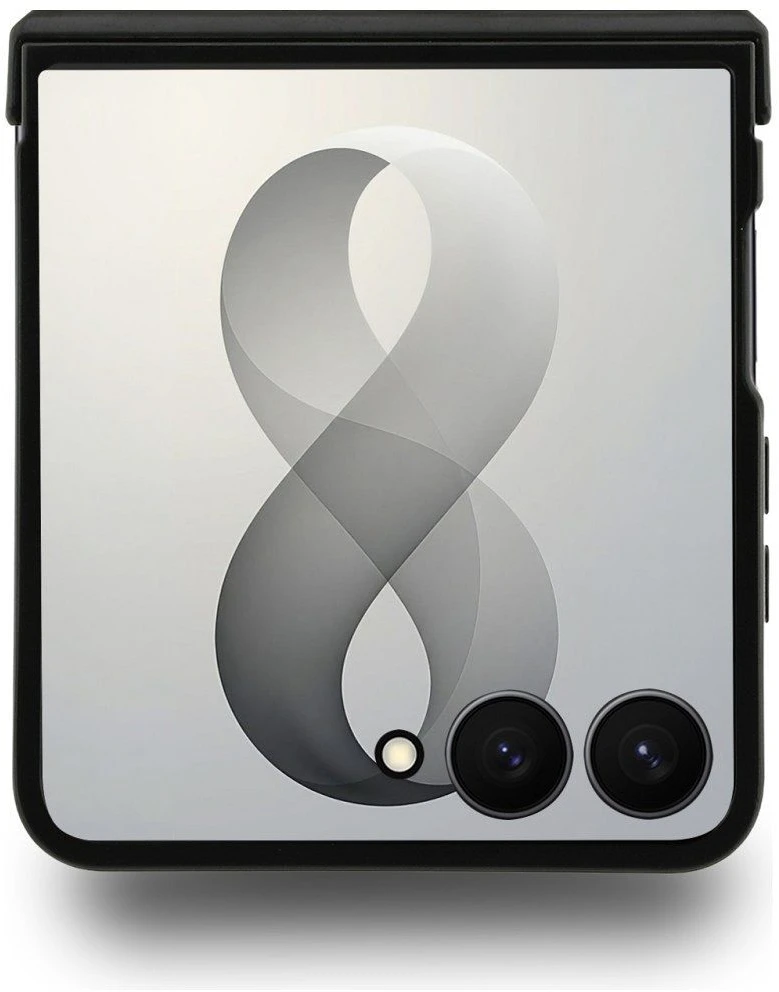 Guess PU Leather 4G Magnetic dėklas Samsung Galaxy Z Flip 8 juodos spalvos