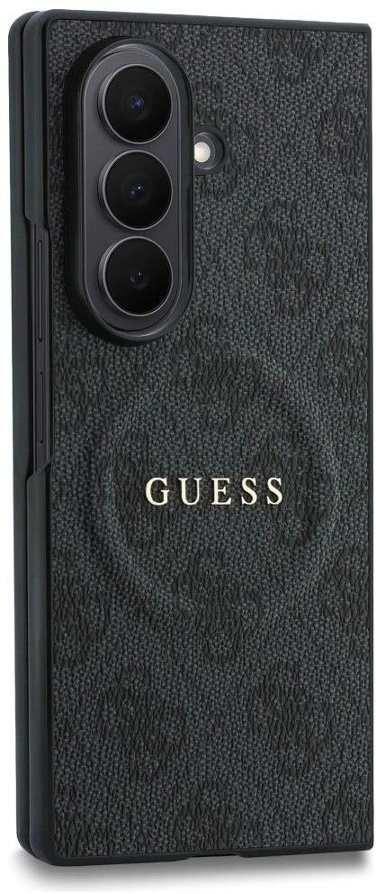 Guess PU Leather 4G Magnetic dėklas Samsung Galaxy Z Fold 8 Ultra juodos spalvos