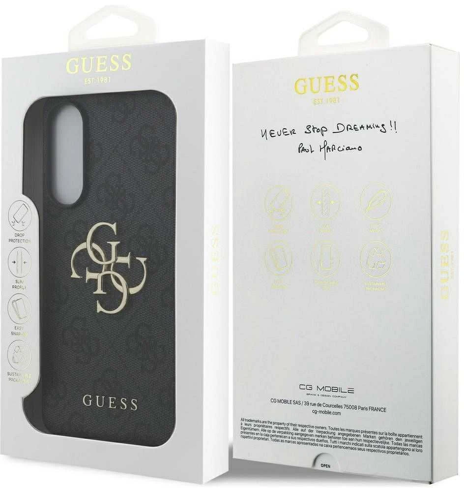 Dėklas Guess Big 4G Logo Classic Logo skirta Samsung Galaxy S25 Edge juodos spalvos