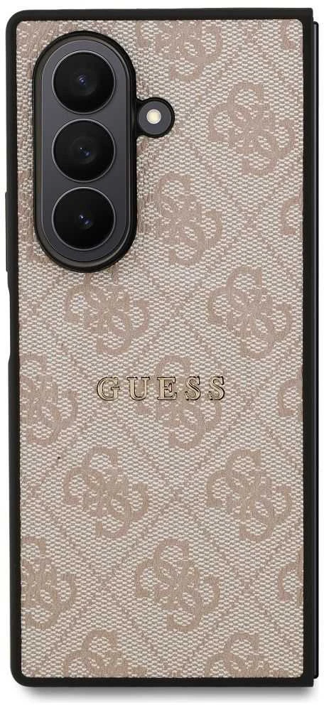 Guess PU 4G Metal Logo dėklas skirtas Samsung Galaxy Z Fold 7 pilkos spalvos