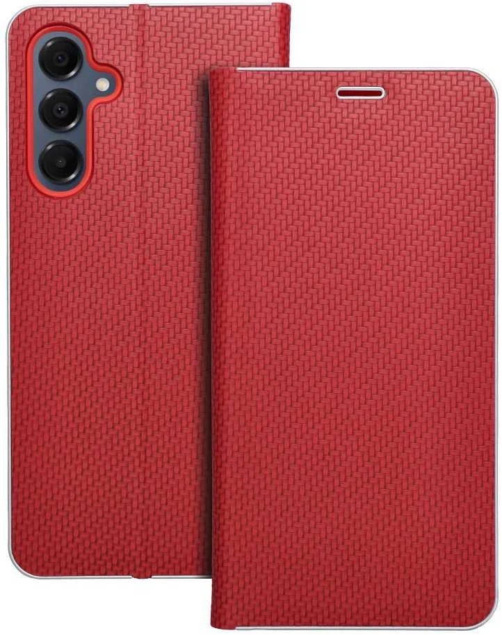 Dėklas Oem LUNA Book Carbon skirtas Samsung Galaxy A16 5G raudonas