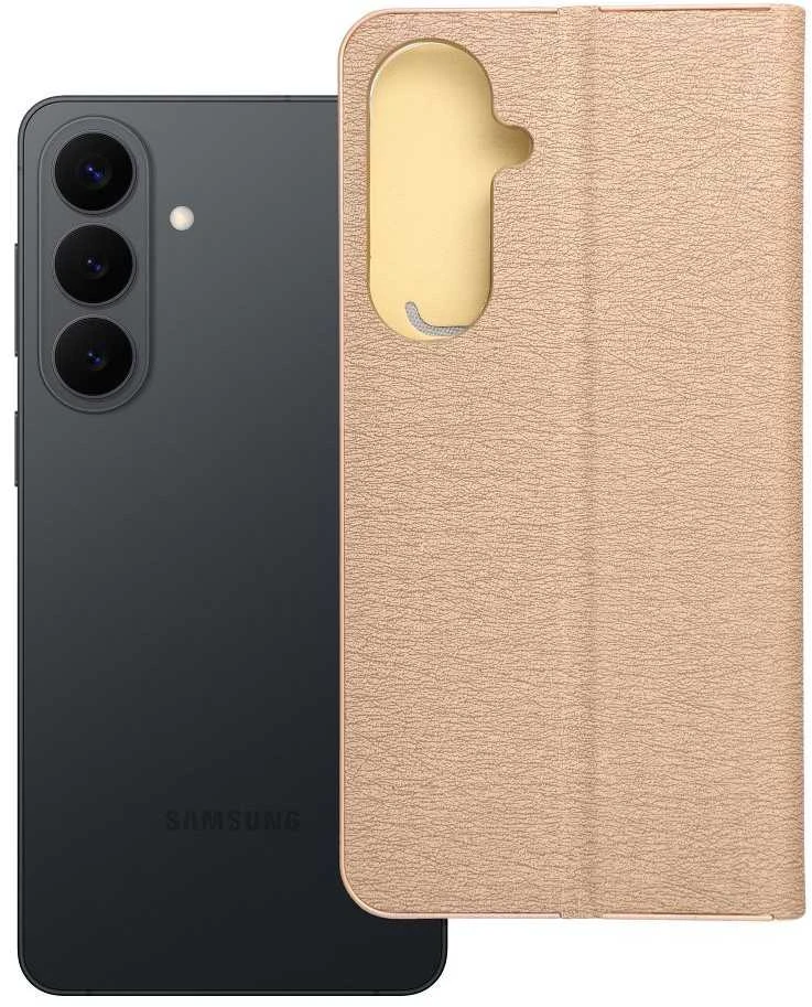 Oem Dėklas su klapką na Samsung S26 PLUS Luna Book Gold auksinė
